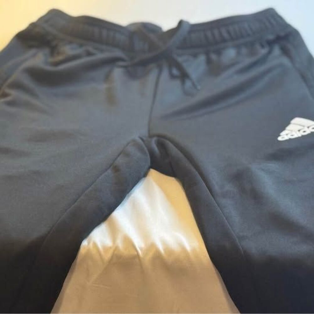 Adidas Brand, Black & White Drawstring Athletic Pants, Boys Large, Kids Clothing - Picture 4 of 10